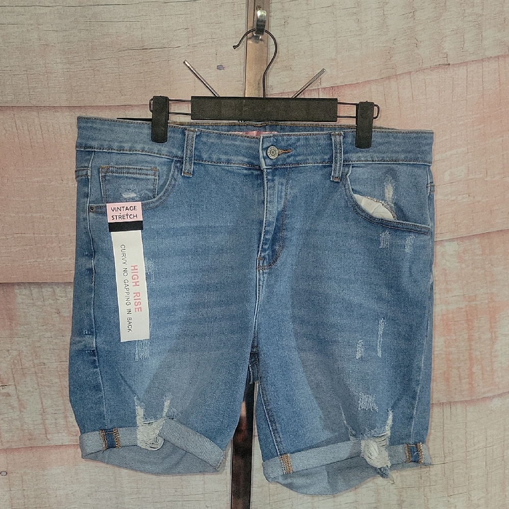 Crystal Rock Denim Shorts